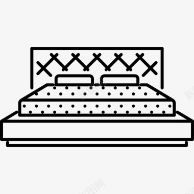 婚床家具床家具42直线型图标图标