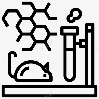 小生物试验鼠动物试验动物图标图标