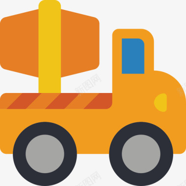 玩具救护车卡车玩具13扁平图标图标