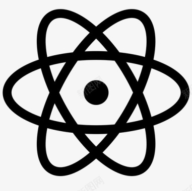 符号原子能量核图标图标