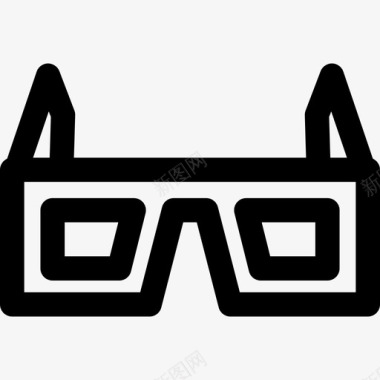 种植技术3图标3d眼镜技术22线性图标图标