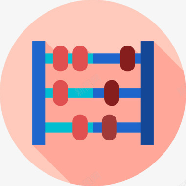 38边框算盘婴儿38扁平图标图标