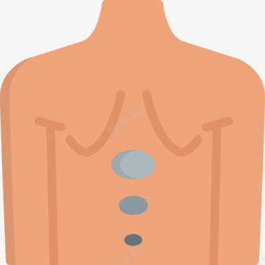 中医按摩理疗结石理疗4扁平图标图标
