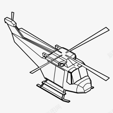 机动直升机飞机飞行图标图标