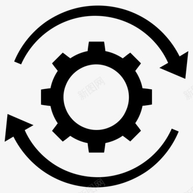 旋转金光系统更新齿轮旋转图标图标