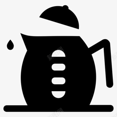茶壶水壶厨房用具图标图标