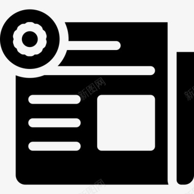 数字免扣图片报纸数字营销33填充图标图标