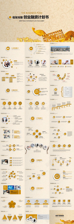 攒钱计划框架完整精美创业融资计划书公司介绍