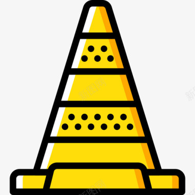 锥形44号结构黄色图标图标