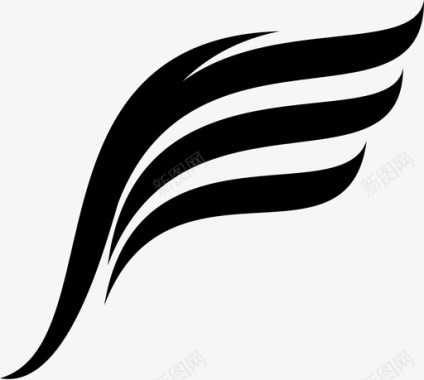 飞翔翅膀天使的翅膀鸟的翅膀图标图标