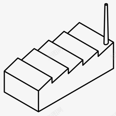 工厂废水工厂企业工业图标图标