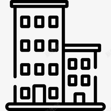 线性建筑建筑房地产43线性图标图标