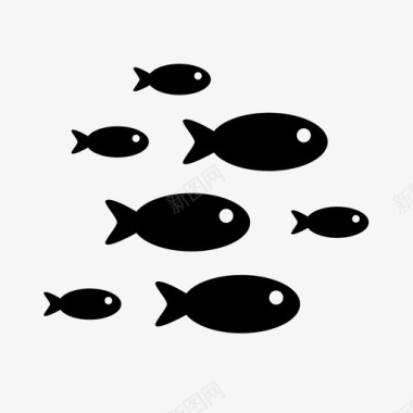 鱼群群团结图标图标