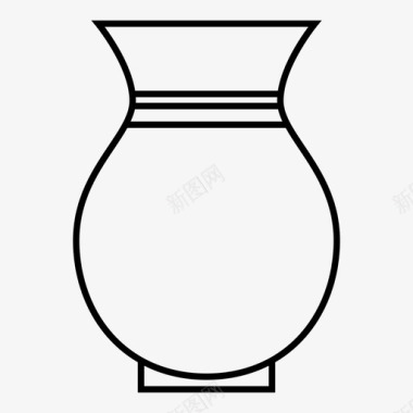 古代罐子壶古代艺术图标图标