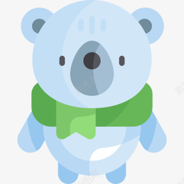 冬季图标北极熊冬季6扁平图标图标