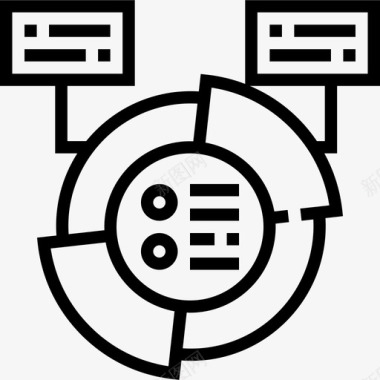 遗传学研究分析研究和分析2线性图标图标