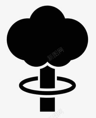 核爆炸炸弹蘑菇云图标图标