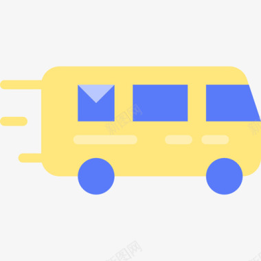 公共标识红公共汽车seo56平的图标图标