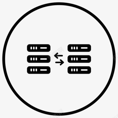 黑鸵鸟数据库大数据通信图标图标