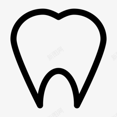 矢量医院牙齿标牙齿牙医磨牙图标图标