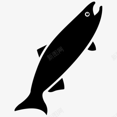 鱼水产养殖水生动物图标图标
