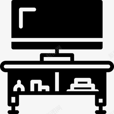 家俱电视桌家俱3实心图标图标