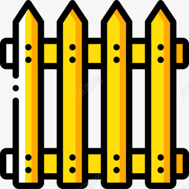 围栏44号结构黄色图标图标
