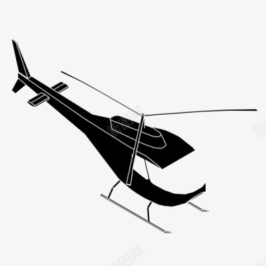 直升机飞机飞行图标图标
