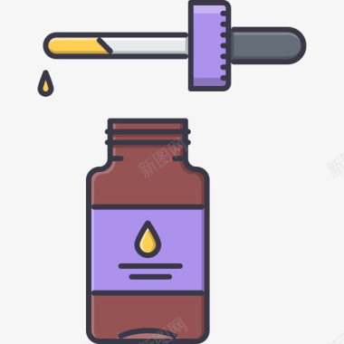 药篮滴药药8颜色图标图标