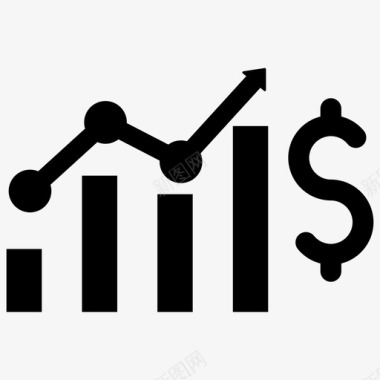 收入收益报告增长收入图标图标