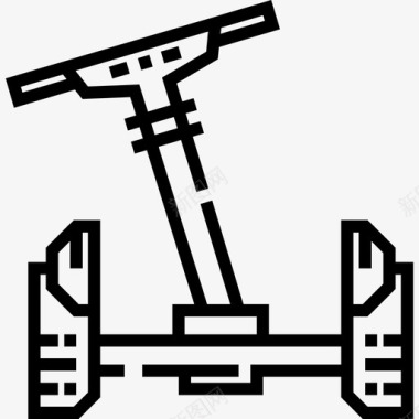 电动老爷车滑板车自平衡电动滑板车3直线型图标图标