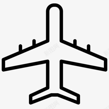 飞机船舶运输图标图标