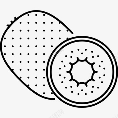 猕猴桃口味猕猴桃食物46直系图标图标