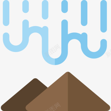 极光素材极光北极平坦图标图标