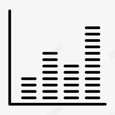 淡黑分析条形图图表图标图标