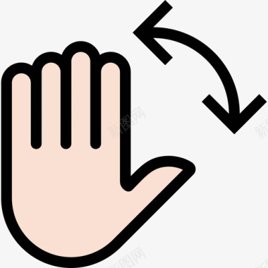 向左旋转旋转手势8其他图标图标