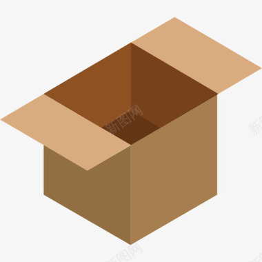 箱箱包装2平图标图标