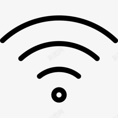 WIFI粗Wifi基本图标3线性图标