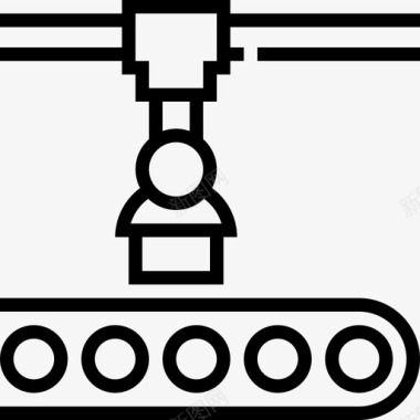 机械卫星输送机机械2线性图标图标