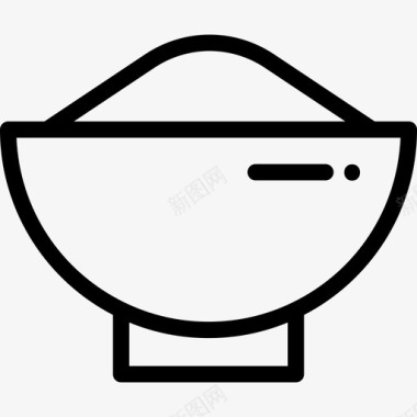饭碗瓷器9直纹图标图标