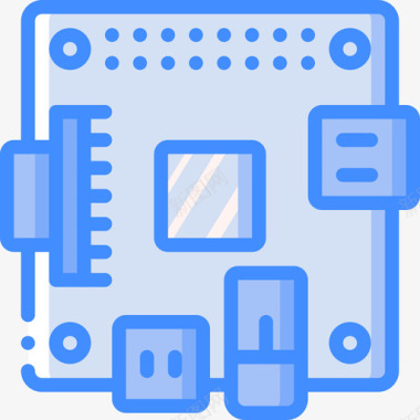 蓝色钱包主板设备25蓝色图标图标