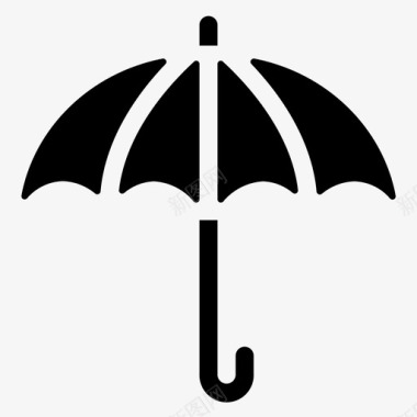 雨伞雨天气图标图标
