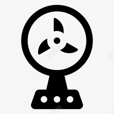 充电风扇迷你风扇便携式风扇图标图标