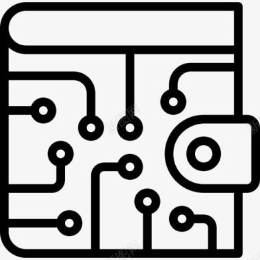 余额支付支付方式数字经济2线性图标图标