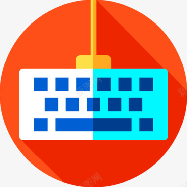 复古键盘背景键盘designertools2平面图标图标