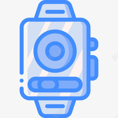 清水蓝色智能手表设备25蓝色图标图标