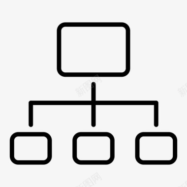 钢琴线框流程图层次结构导航图标图标