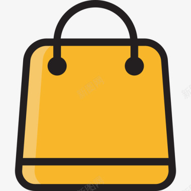 购物购物袋66线性颜色图标图标