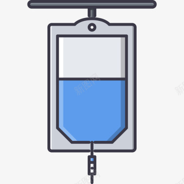 药物化学滴注药物8颜色图标图标