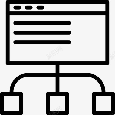 商务合作图标浏览器商务154线性图标图标